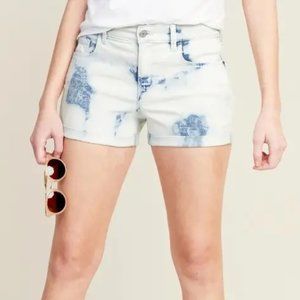 NWT Mid-Rise Tie-Dyed Boyfriend Jean Shorts for Women 3-inch inseam Size 16